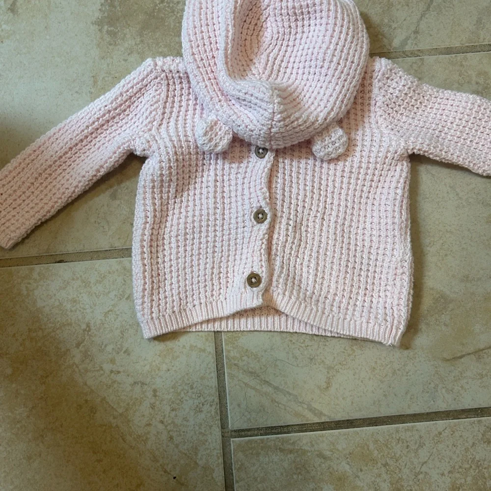 Carter’s Baby Hooded Waffle Knit Cardigan